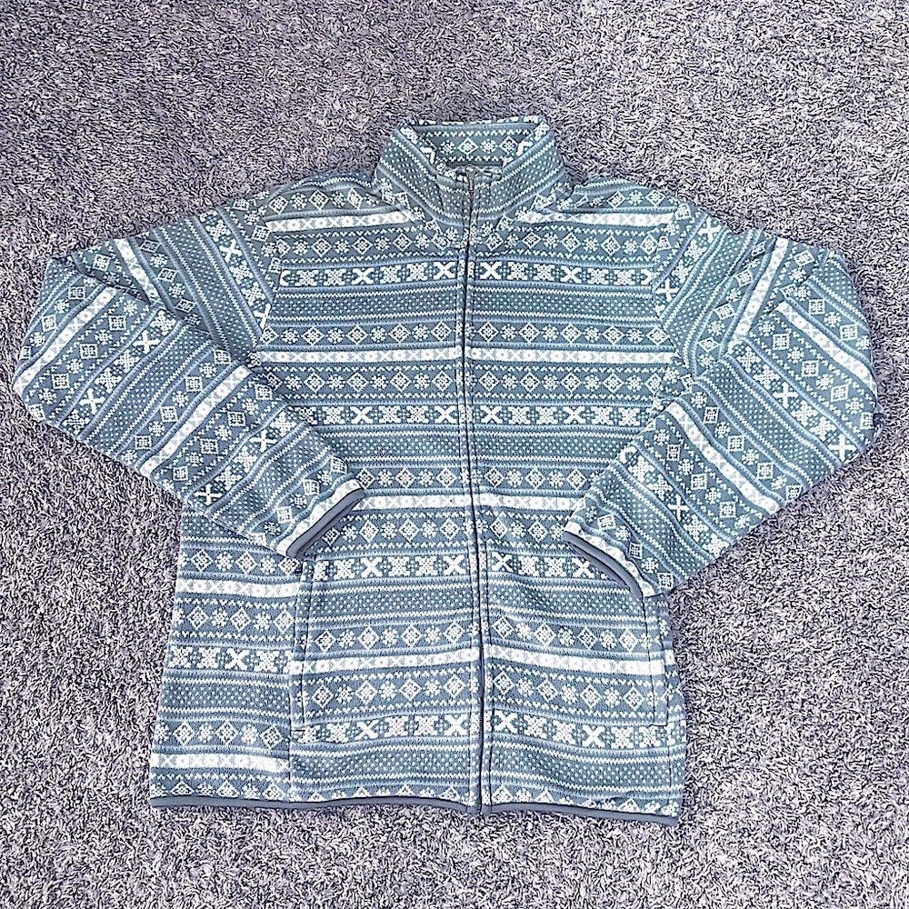 Uniqlo - Fleece Scandi Pattern Zip Front Jacket Women’s Medium HOST PICK❄️❄️❄️❄️ - Picture 4 of 6